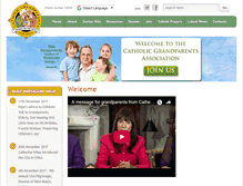 Tablet Screenshot of catholicgrandparentsassociation.org